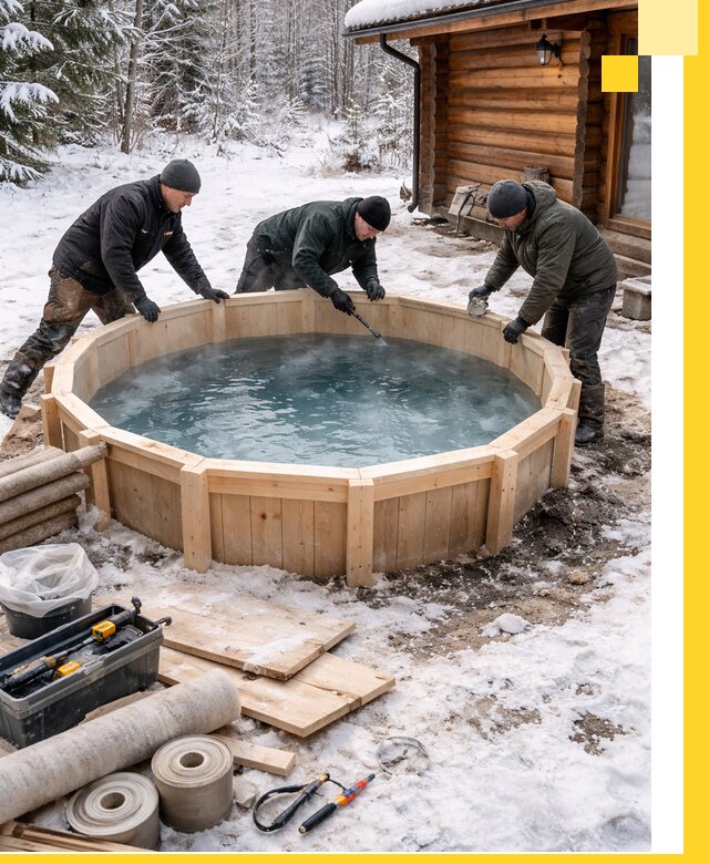 Изготовление и установка ледяных купелей под ключ в Жигулёвске