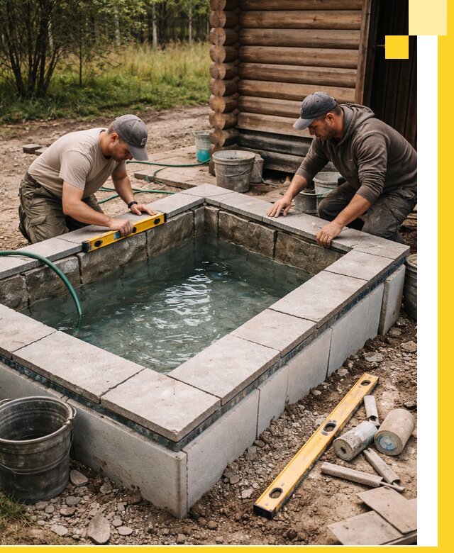 Изготовление и установка холодных купелей под ключ в Жигулёвске